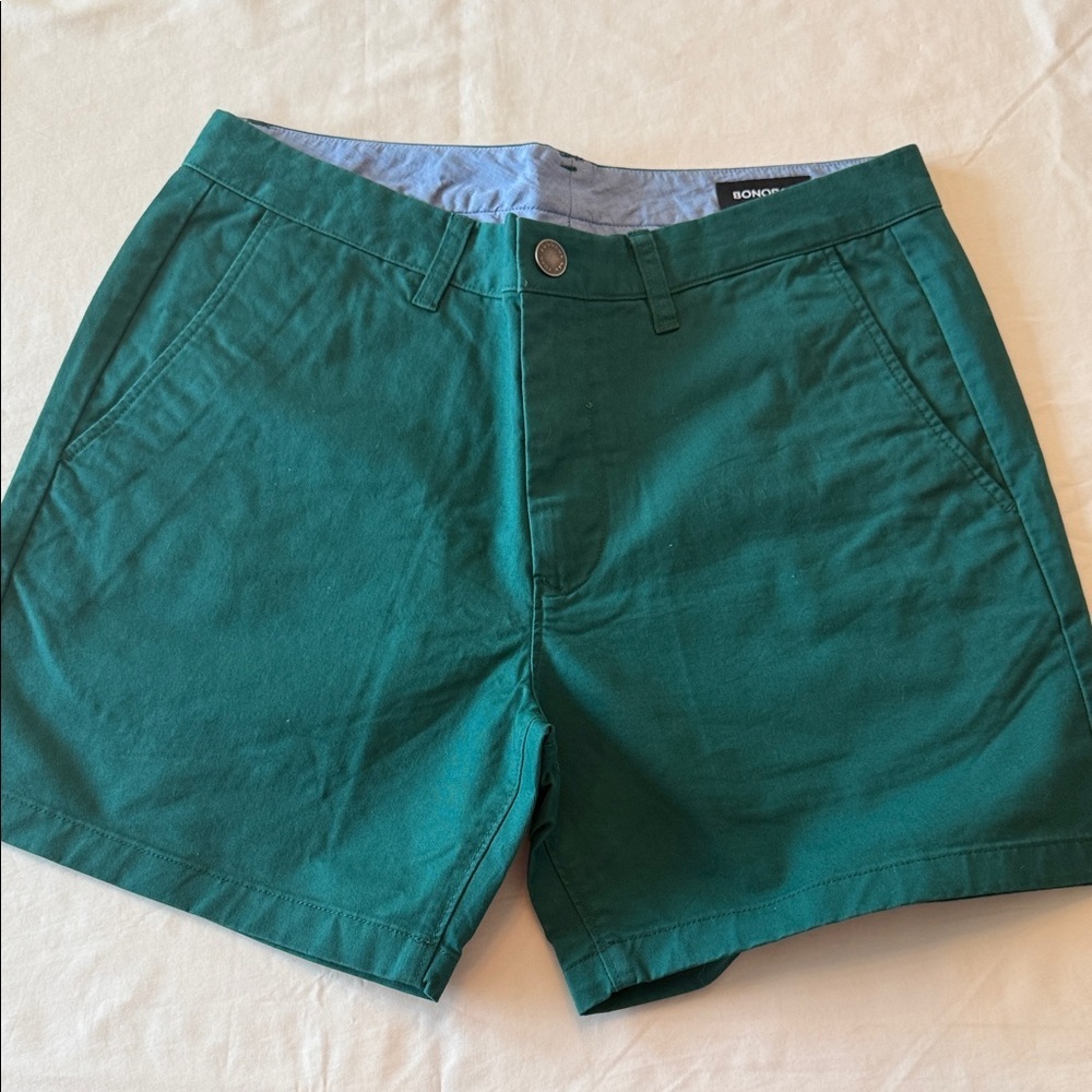 Bonobos Men's Teal Flat Front Shorts